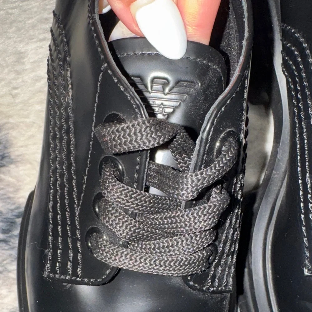 Emporio Armani Sleek Lug Sole Oxford Shoes - Picture 8 of 8